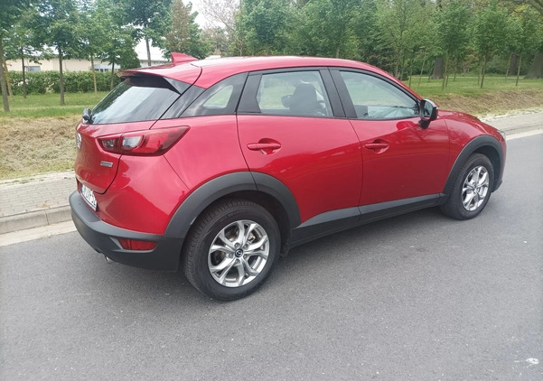 Mazda CX-3 cena 76000 przebieg: 70000, rok produkcji 2018 z Wrocław małe 92